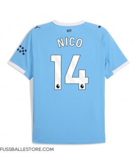 Günstige Manchester City Nico Gonzalez #14 Heimtrikot 2025-26 Kurzarm